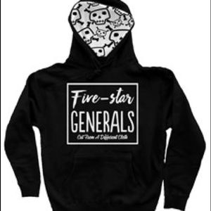 Five-Star Generals brand hoodie.